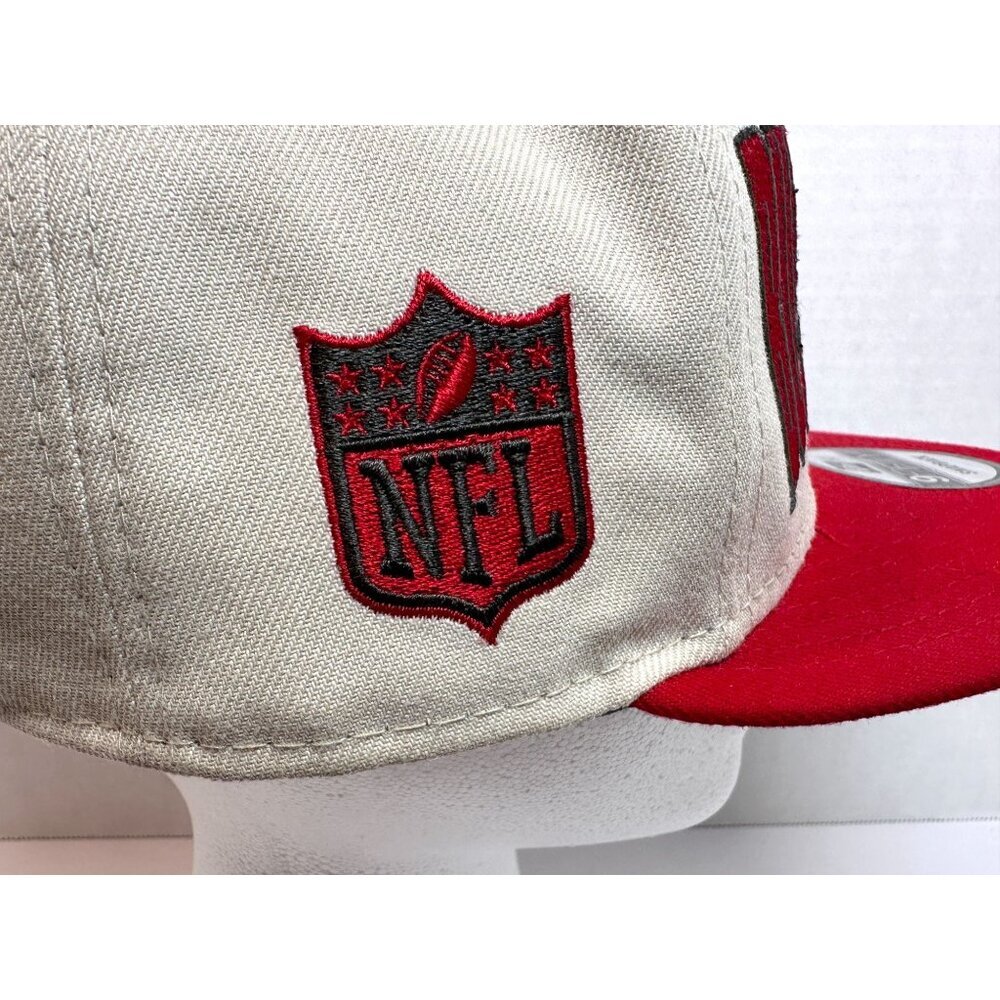 Tampa Bay Buccaneers New Era 9Fifty Snapback Hat Cap Cream and Red - Picture 11 of 16